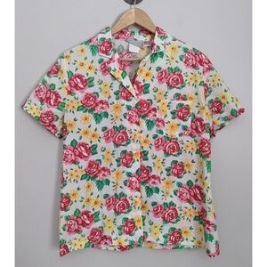 Tanglebriar Vintage 80's 90's Floral Button Down